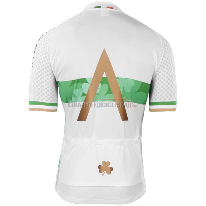 2018 2019 Abbigliamento Ciclismo Aqua Blue Sport Campione Irlanda Manica Corta 2018